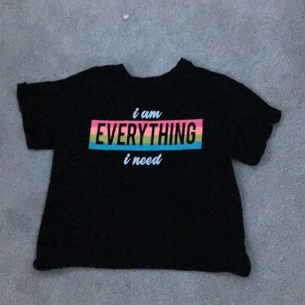 Black tee shirt